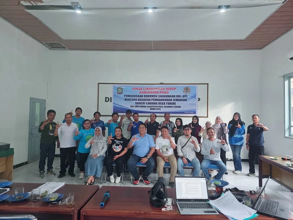 Rapat Pemeriksaan Rencana Pembangunan Jembatan Sungai Lariang, Kabupaten Poso